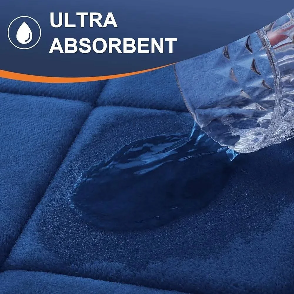 Navy Blue Bath Mat